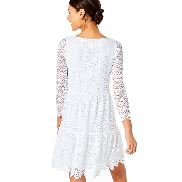 NEW Lilly Pulitzer Geanna Scallop Swing Dress - Picture 3 of 7
